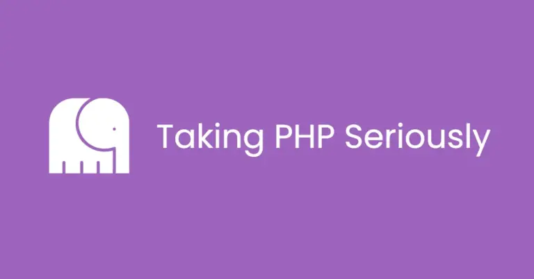 Taking php seriously
