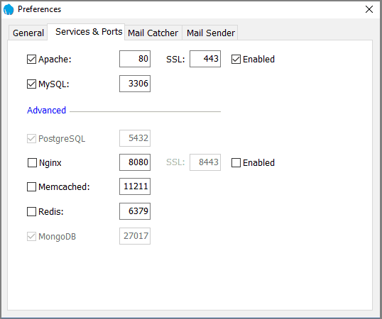 laracon preferences - services and ports