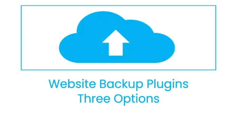 Website backups three options