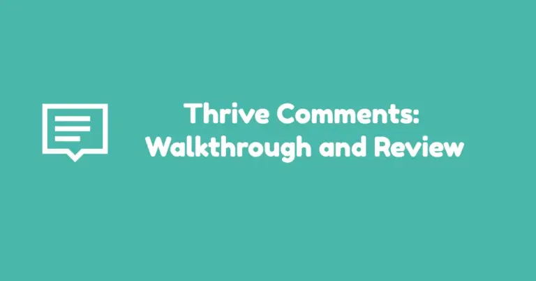 Thrive comments review