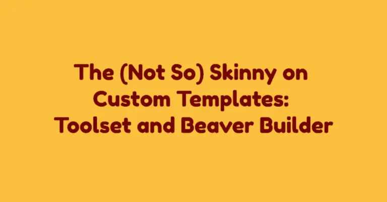 Cpt templates and toolset