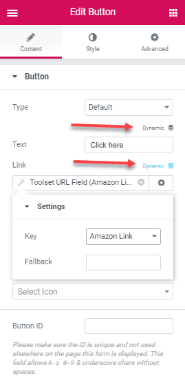 elementor dynamic data connectors