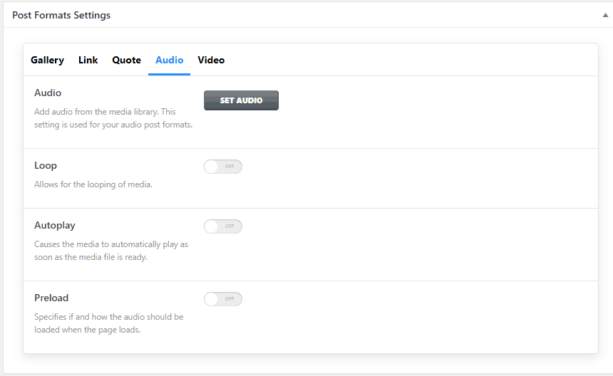 kava extras audio settings