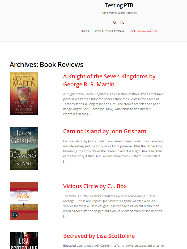 ptb archive view