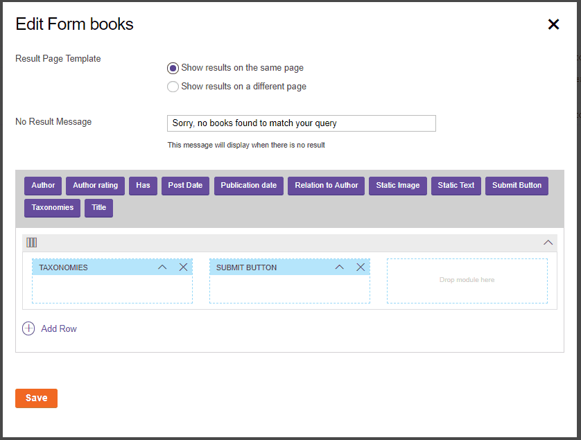 ptb search layout