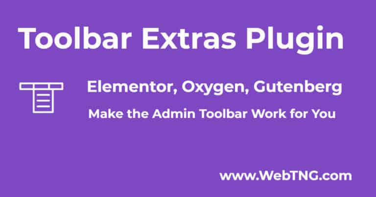 toolbar extras