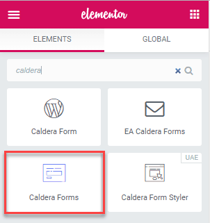 Power Pack Caldera Forms Widget