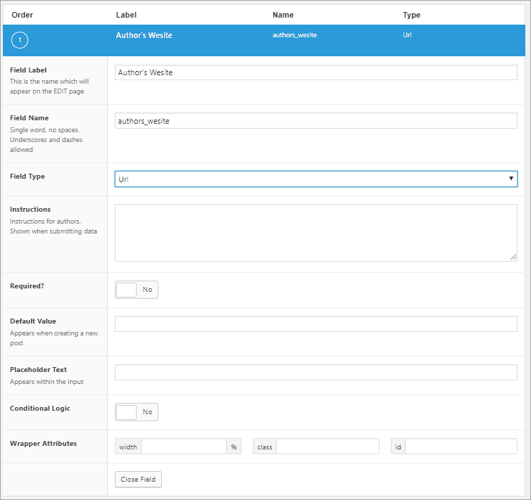 acf add field dialog
