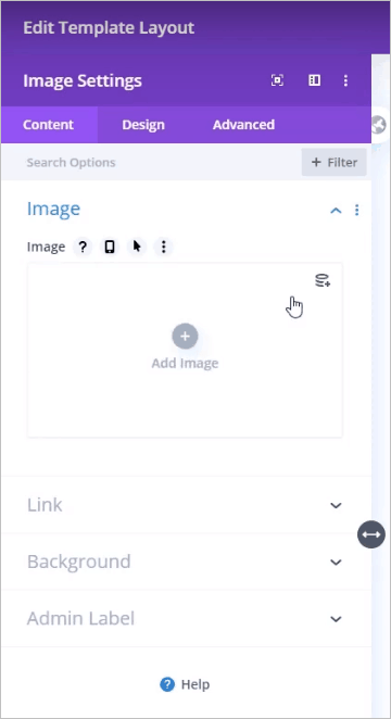 Divi dynamic data icon
