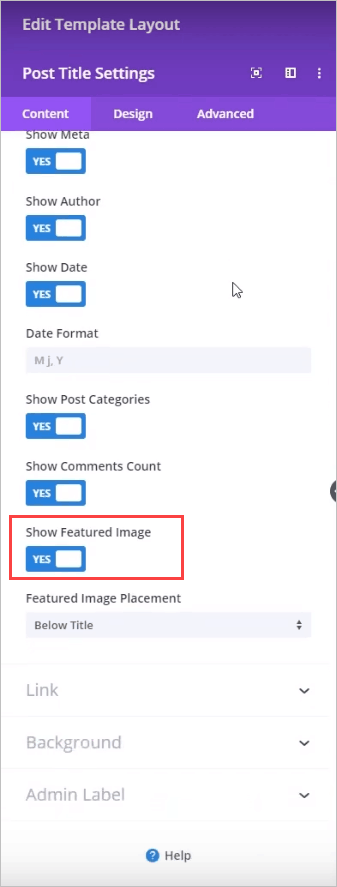 Divi post title module