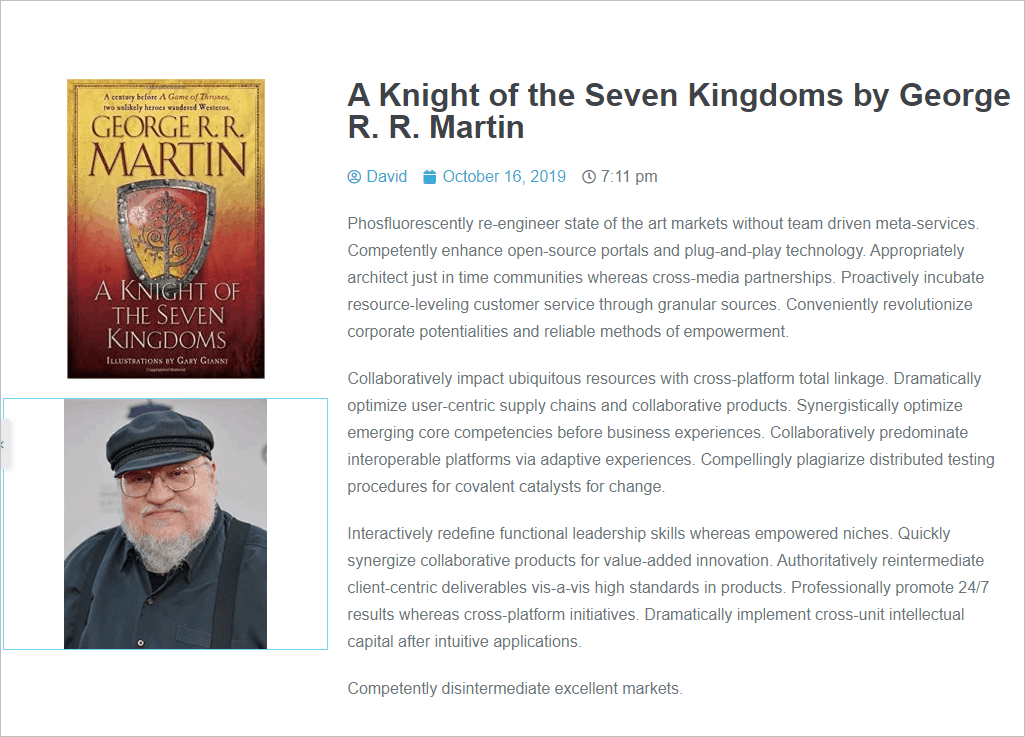 author's image added