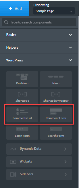 Comment Elements