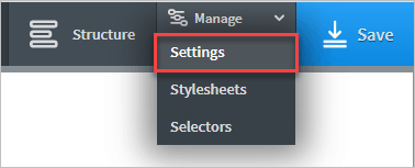 Oxygen Editor Menu