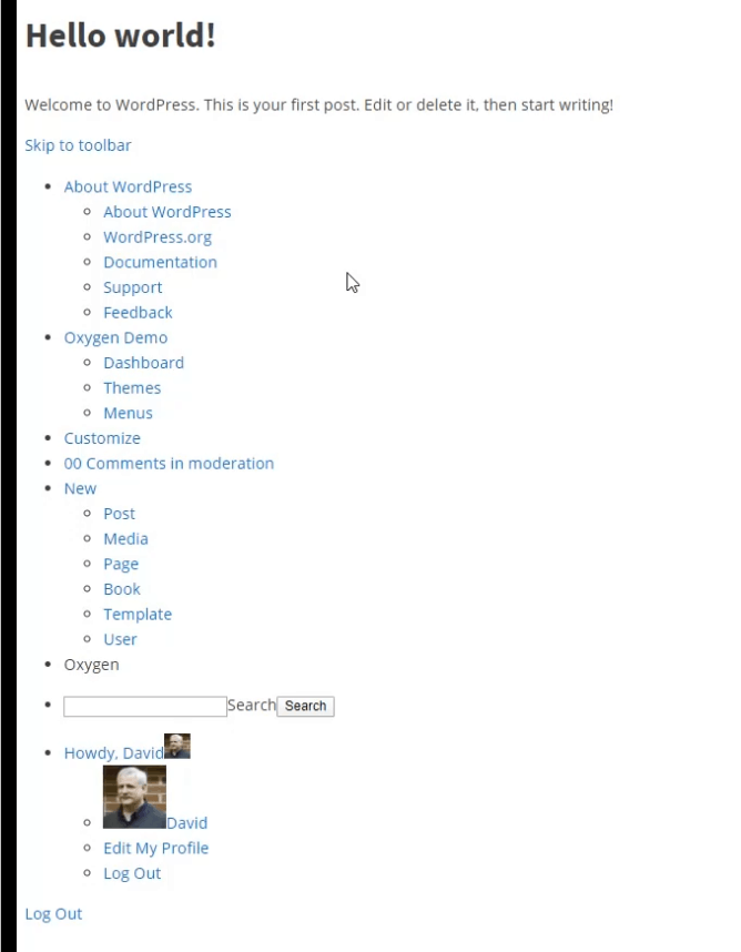 Oxygen No Theme