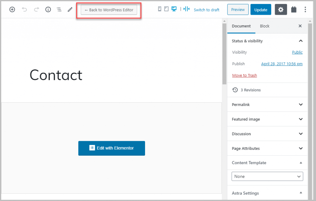 Contact Page In Admin