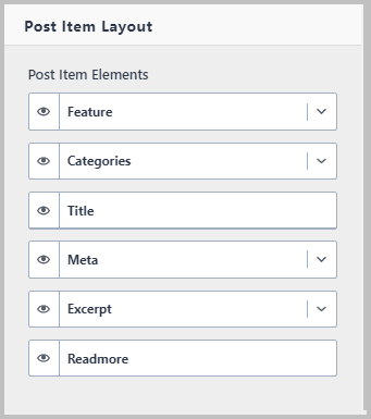 Post Layout Items