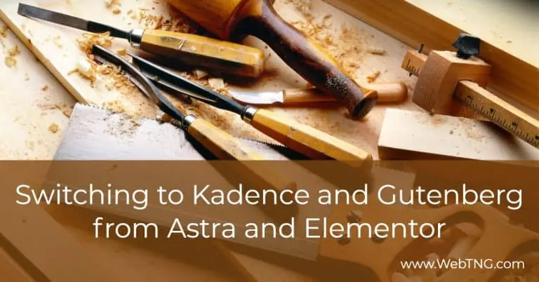 Switching To Kadence