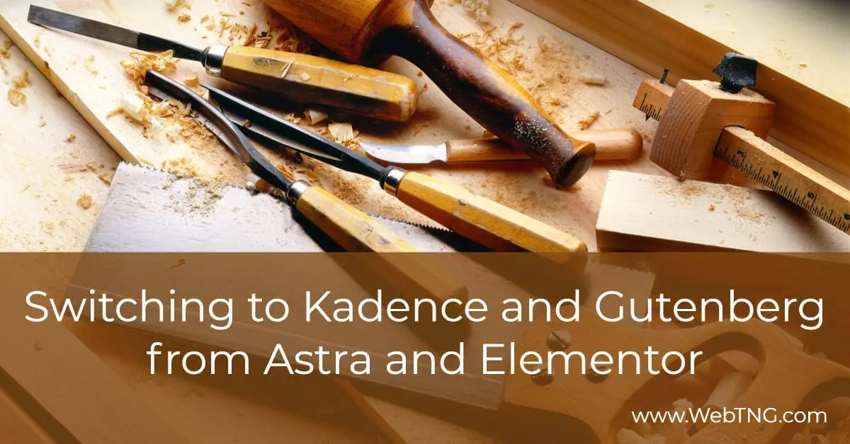 Switching To Kadence