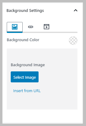 Background Color Or Image Settings