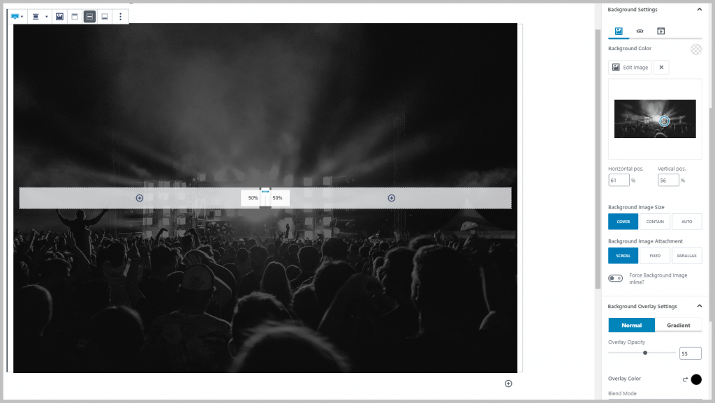 Challenge Row Layout Background Image