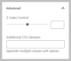 Column Advanced Settings