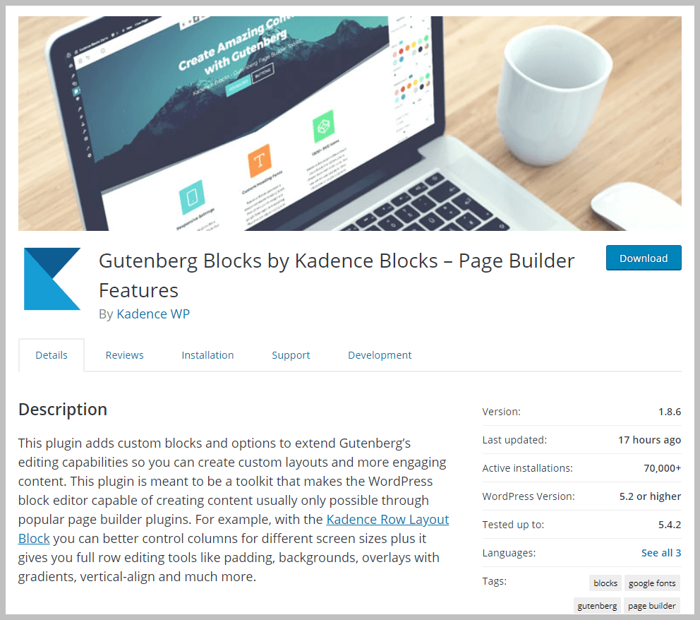 Kadence Blocks Wp Org