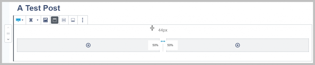 Kadence Row Layout Block Drag Sizing