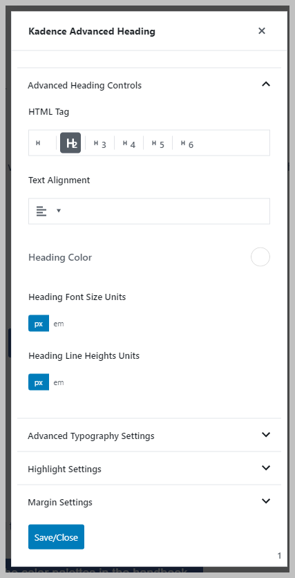 Popup With Block Settings