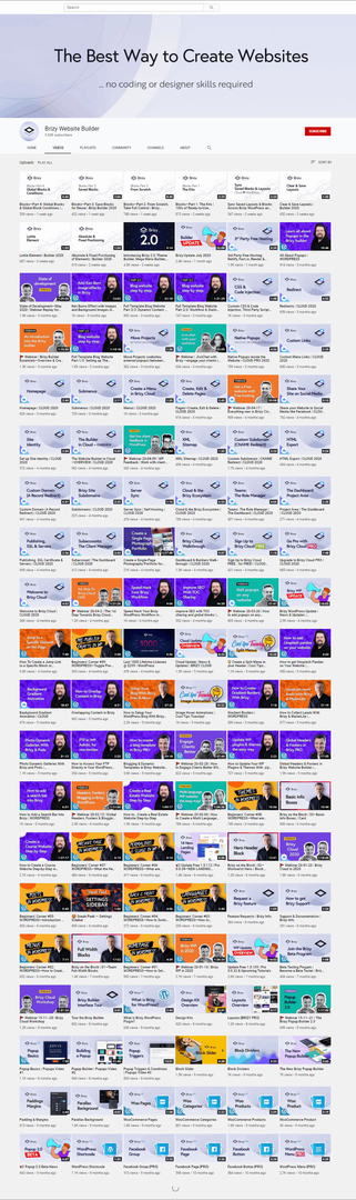 Brizy Video Library
