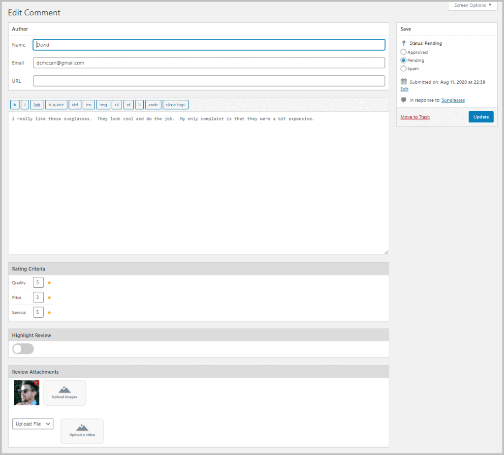 Reviewx Admin Approval Ui