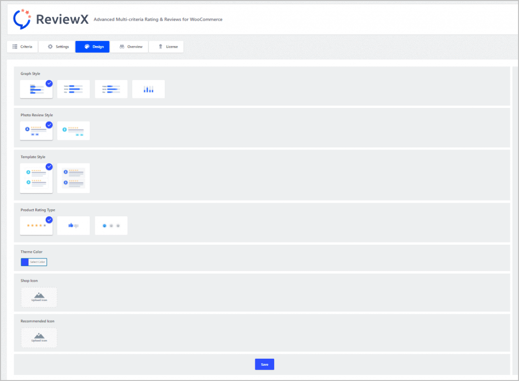 Reviewx Wizard Design