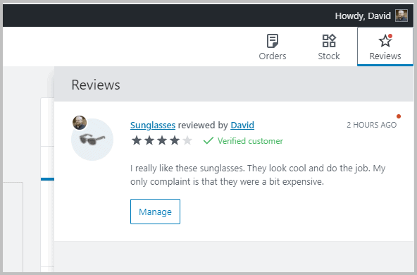 Woocommerce Review Panel