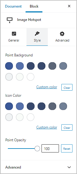Hotspot Style Tab