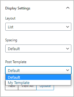 New Template Shows In List