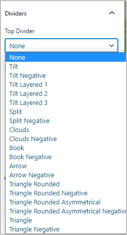Section Dividers