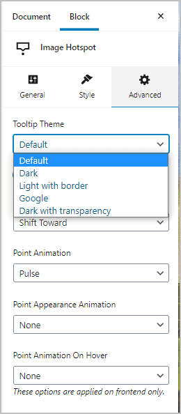 Tooltip Theme Options