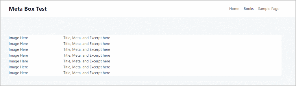 Archive Placeholder On Frontend