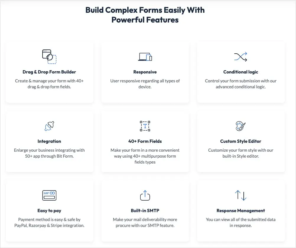 bit form all features
