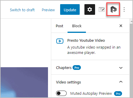 presto gutenberg button