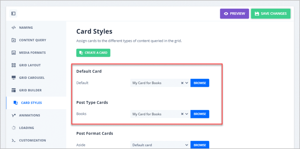 switched to use the card for books