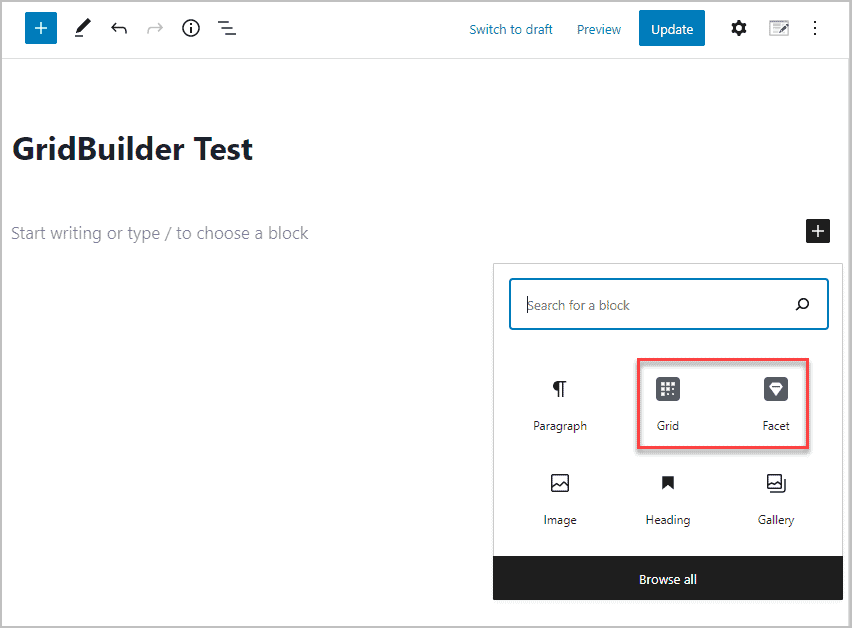 two gutenberg blocks