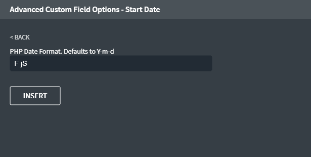 date format entered