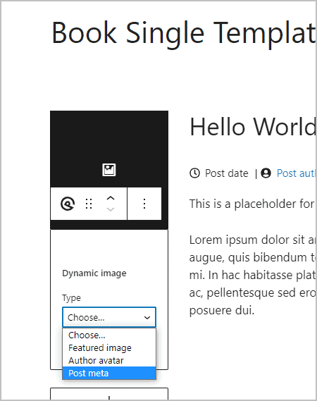 dynamic image post meta option