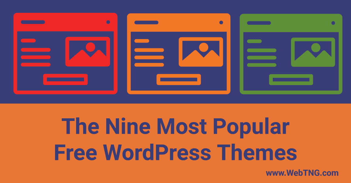 nine most popular free wordpress themes