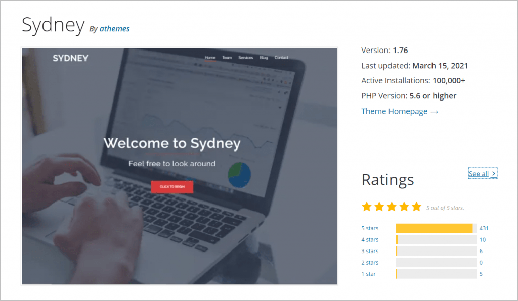 sydney theme