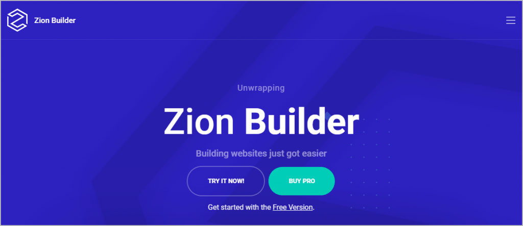 Zion Builder website