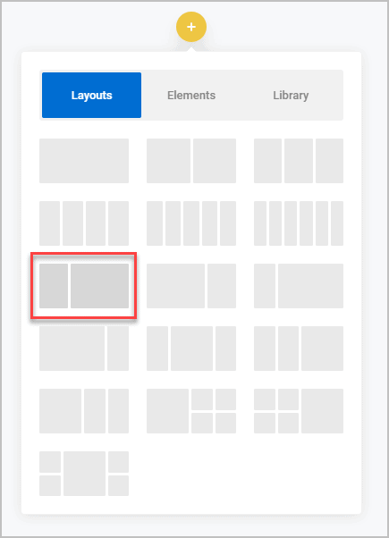 adding a two column layout