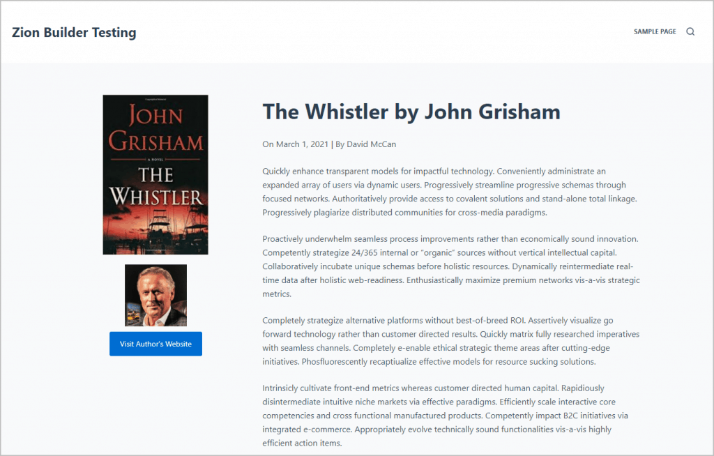 book single final result