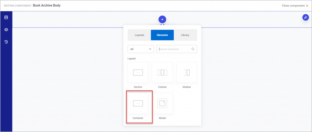 adding a container inside the section