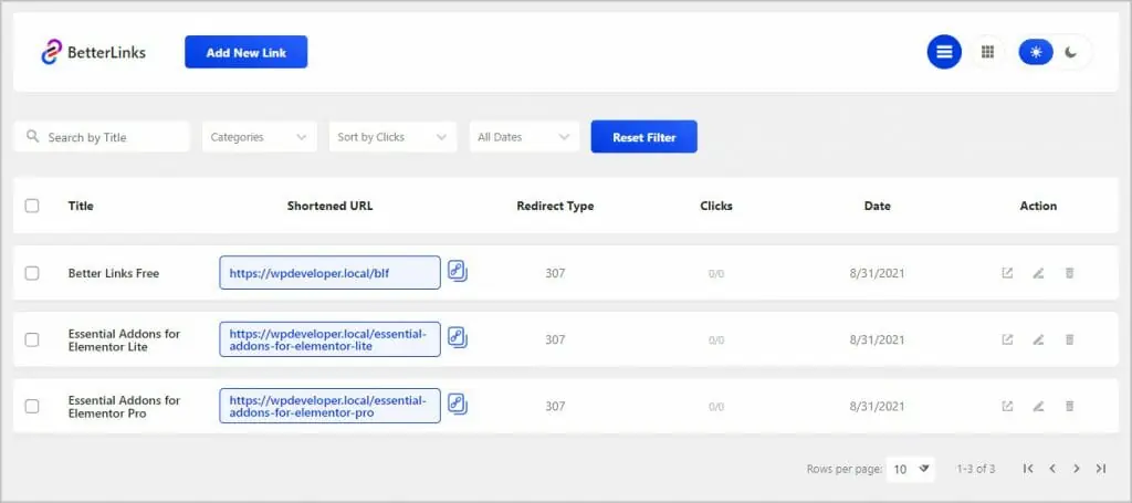 betterlink list view
